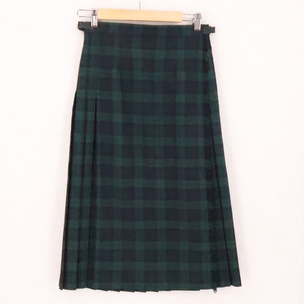 Murray Brothers Black Watch Plaid Kilt Skirt Womens Size 12 Tartan Scotland